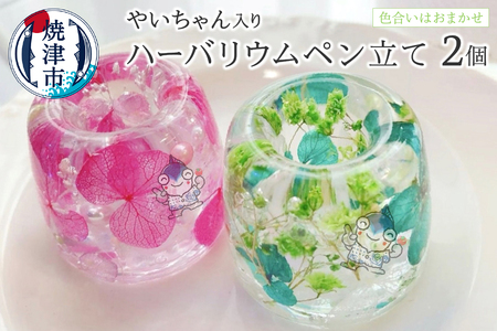 ハーバリウム ペン立て やいちゃん 2つ セット (a10-826)