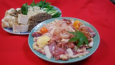 特上シャモすき焼きセット 4～5人前＜丹波四季菜料理 宮本屋＞ すき焼き