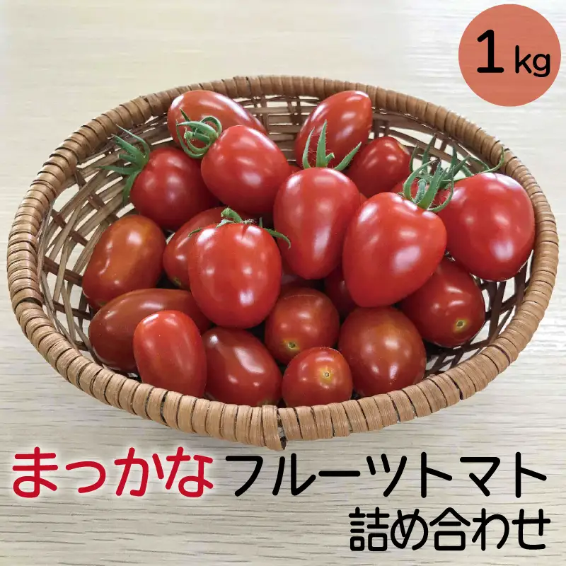 【先行予約】まっかなフルーツトマト詰め合わせ　1kg【完熟トマト 樹上完熟 トマト 野菜 ベジタブル 詰め合わせ セット 完熟 栄養 甘い 美味しい 島根県 安来市】【08-MS-14】