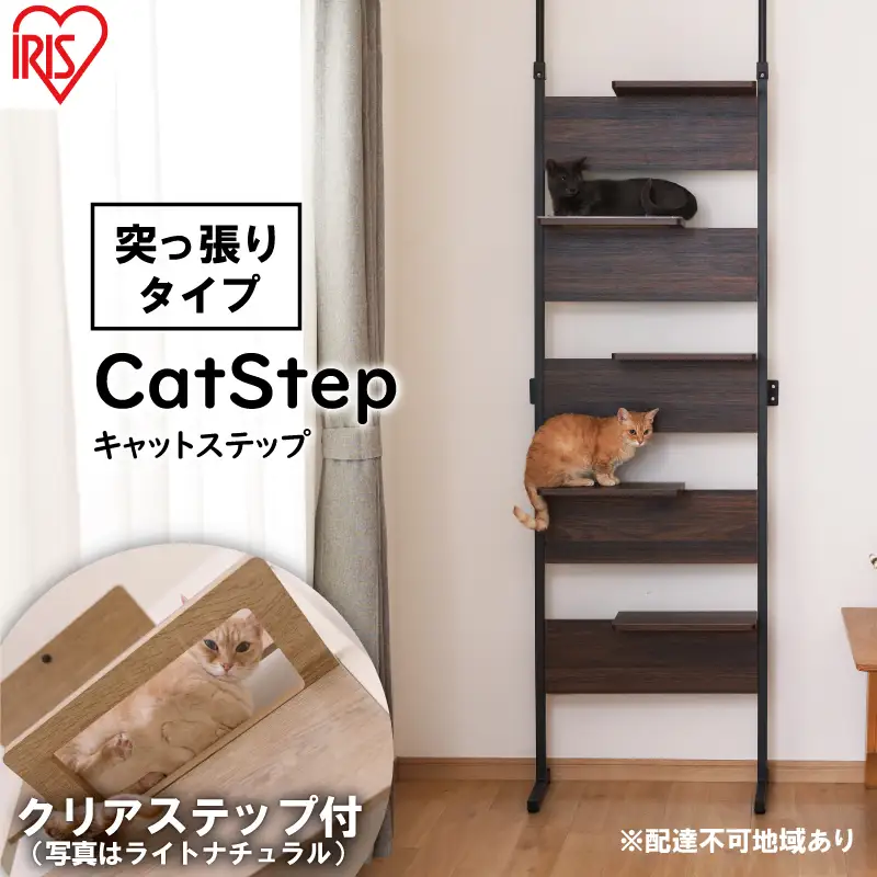 キャットステップ ウォールナット CATS-68 アイリスオーヤマ ウォールナット