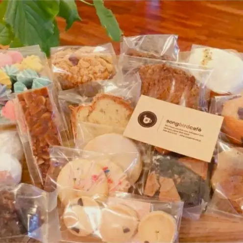 ＜songbird cafe＞焼き菓子の詰め合わせ ☆ スイーツ 沖縄 サブレ ラングドシャ クッキー 読谷村 セット商品 オススメ お土産に 人気 地場産品 手作り カフェ 隠れ家 プレゼントに