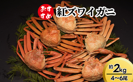 【おすすめ】紅ズワイガニ約2kg（4～6尾）※2026年9月～発送