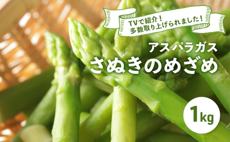 【2027年3月中旬以降発送予定】アスパラガス さぬきのめざめ 春芽 約1kg 香川県 丸亀市 アスパラ