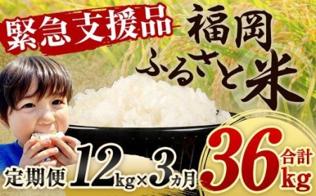 【定期便3回】 緊急支援品！ 数量限定 福岡ふるさと米 12kg（6kg×2袋） 【訳あり】