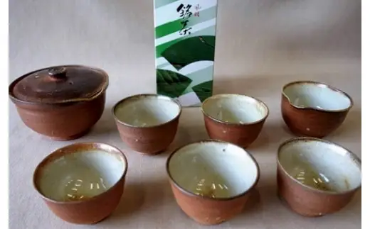 信楽焼 煎茶器セット 朝宮茶付 (171387-40036858)