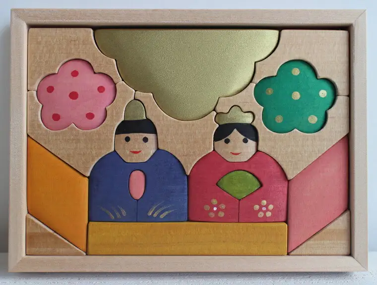 手作りの木工パズル 雛 (177369-40037071-01)