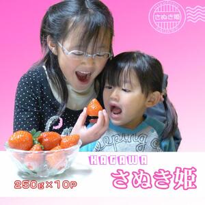 香川県オリジナル品種！さぬき姫いちご10パック