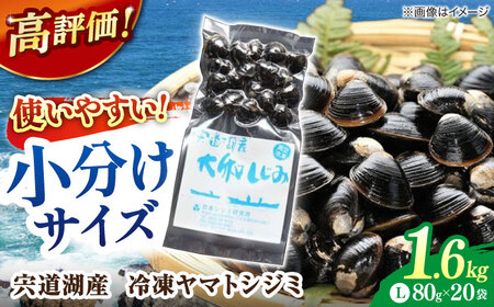 しじみ 宍道湖産 ヤマトシジミ Lサイズ 真空冷凍  80g×20袋 [ALBS002]