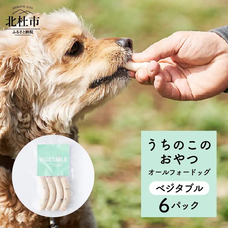 uchinokono oyatsu All for dog　うちのこのおやつ　オール フォー ドッグ（ベジタブル）×6パック [h179]