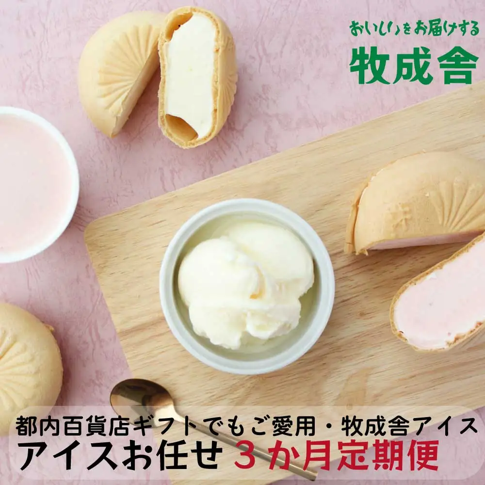 【3ヶ月定期便】飛騨の牛乳屋 牧成舎 お任せアイスクリームセット 定期便 DF112