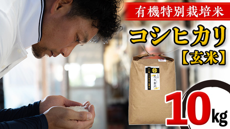 【 先行予約 】＜ 令和6年産 ＞ 三百年続く農家の有機特別栽培 コシヒカリ ( 玄米 10kg) 有機栽培 農創 米 こめ コメ ごはん ご飯 玄米 国産 茨城県産 おいしい 新生活 プレゼント 新生活応援 必要なもの 便利 おすすめ 消耗品 一人暮らし 二人暮らし 必要