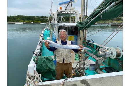 082-1　釣り船　海宝丸　乗船券　釣り物：太刀魚