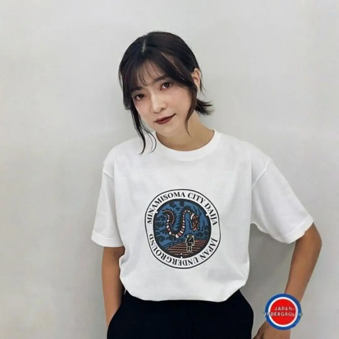 マンホールTシャツ 白 Mサイズ | Tシャツ 福島県