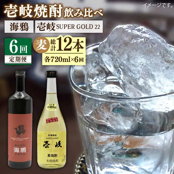 【全6回定期便】海鴉25度と壱岐スーパーゴールド22度のセット [JDB184] 90000 90000円