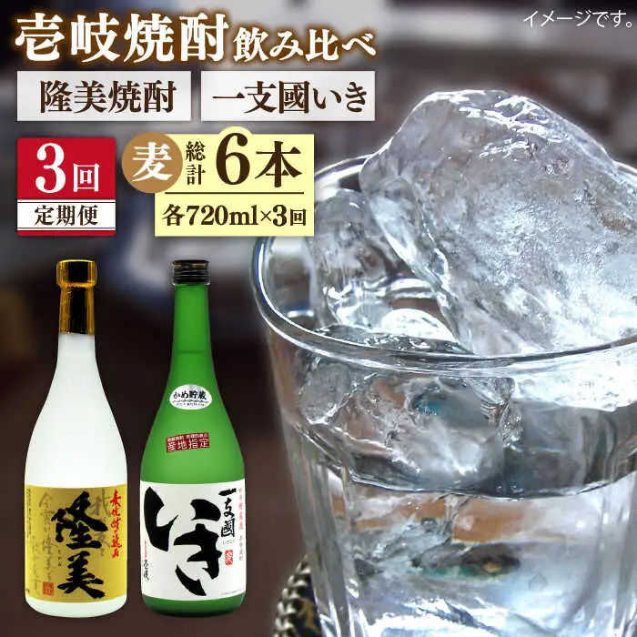 【全3回定期便】隆美焼酎・かめ貯蔵 いき 27度の2本入りセット [JDB198] 45000 45000円