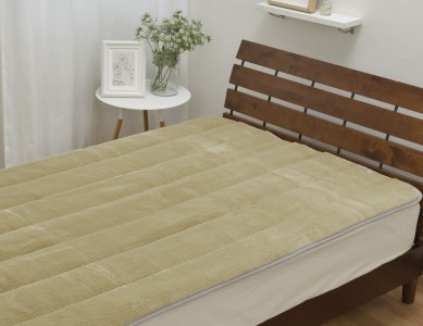 日本製 あったかコットン 敷きパッド シングル 100×205cm ベージュ ACP－30SBE [2716]