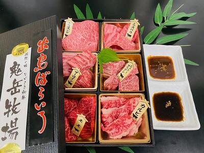 【AB804】長崎和牛 出島ばらいろ 松花堂焼肉セット B 【約480g】