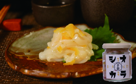 『舌鼓』玄界灘産ヤリイカのゆず塩辛【冷凍】瓶詰め　100g×3本　計300g[H4466]