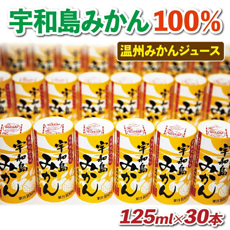 みかんジュース 125ml×30本 愛工房 ジュース|H020-034002