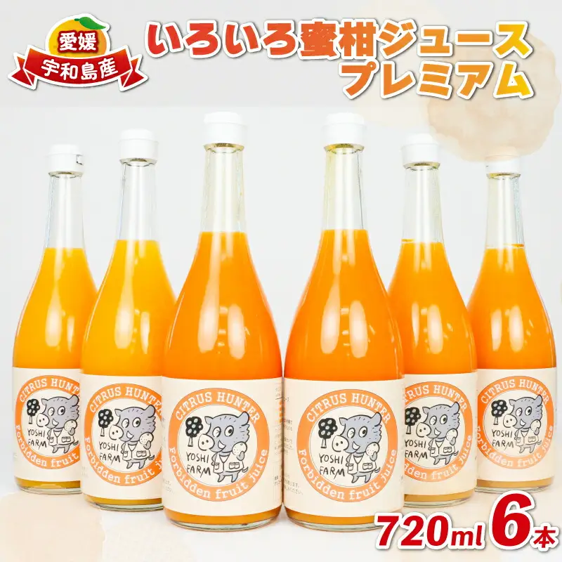 みかんジュース (720ml×6本) │ プレミアム みかんジュース ヨシファーム H018-067005