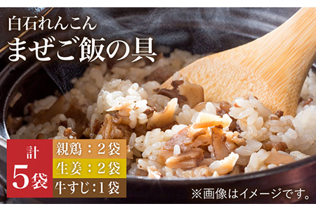 白石れんこんのまぜご飯の具（3種）れんこん [IAZ011]