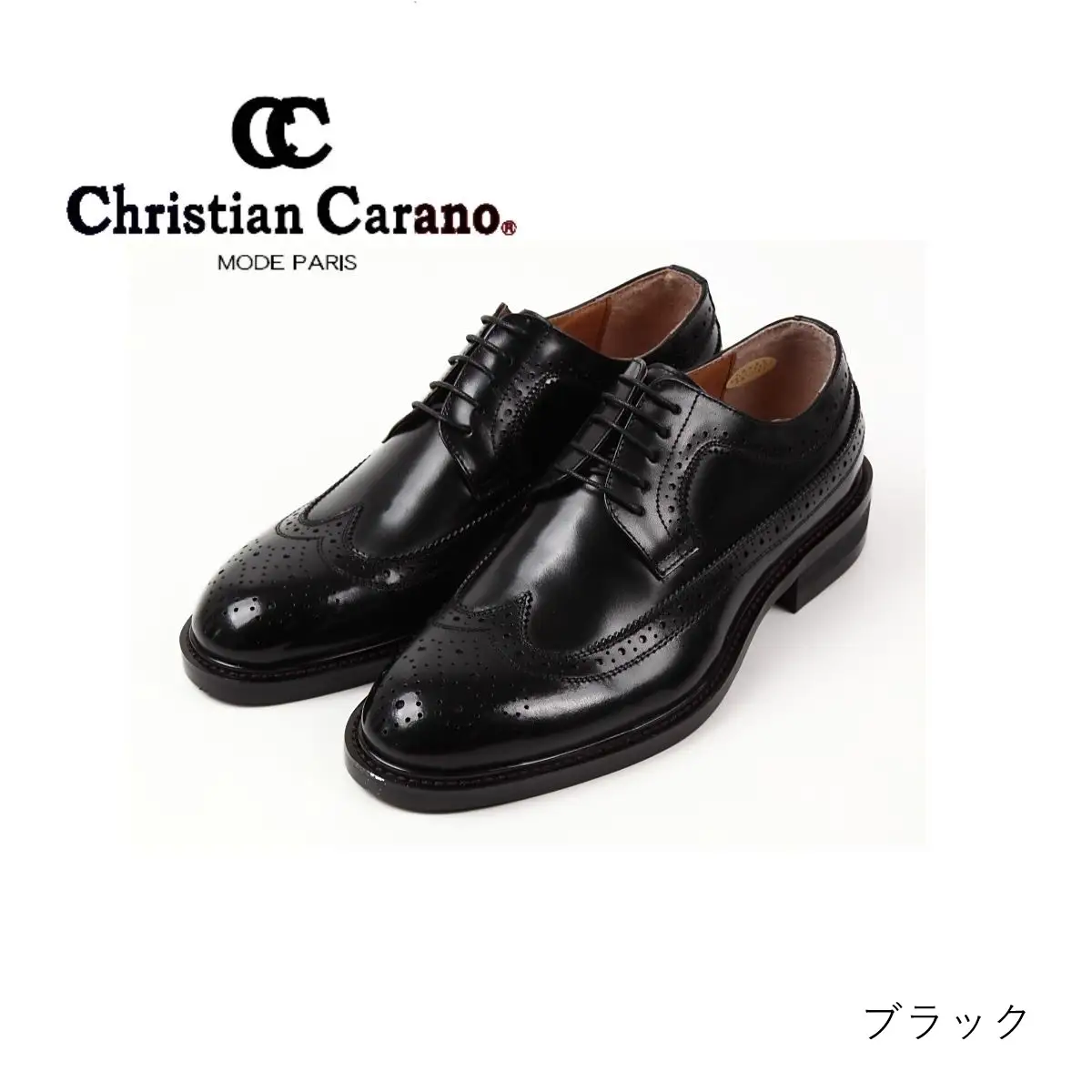 【浅草の靴】クリスチャンカラノ 本革ビジネスシューズ[FH-27](サイズ：26.0cm、カラー：ブラック)_0045-007-T03-1-3