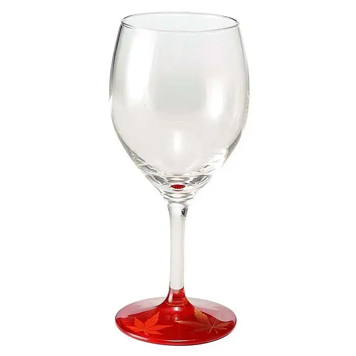 ぬりもん de Verre ワイングラス 蒔絵 紅葉ペアセット