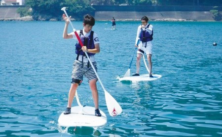 森浦湾SUP体験（大人） 中学生以上対象のSUP（スタンドアップパドルボード）体験 1時間コース  / アクティビティ レジャー 体験チケット 観光【tgk107】