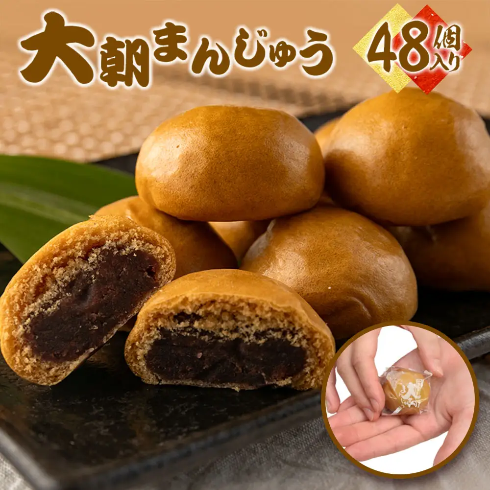 大朝まんじゅう48個入り　HA010_005