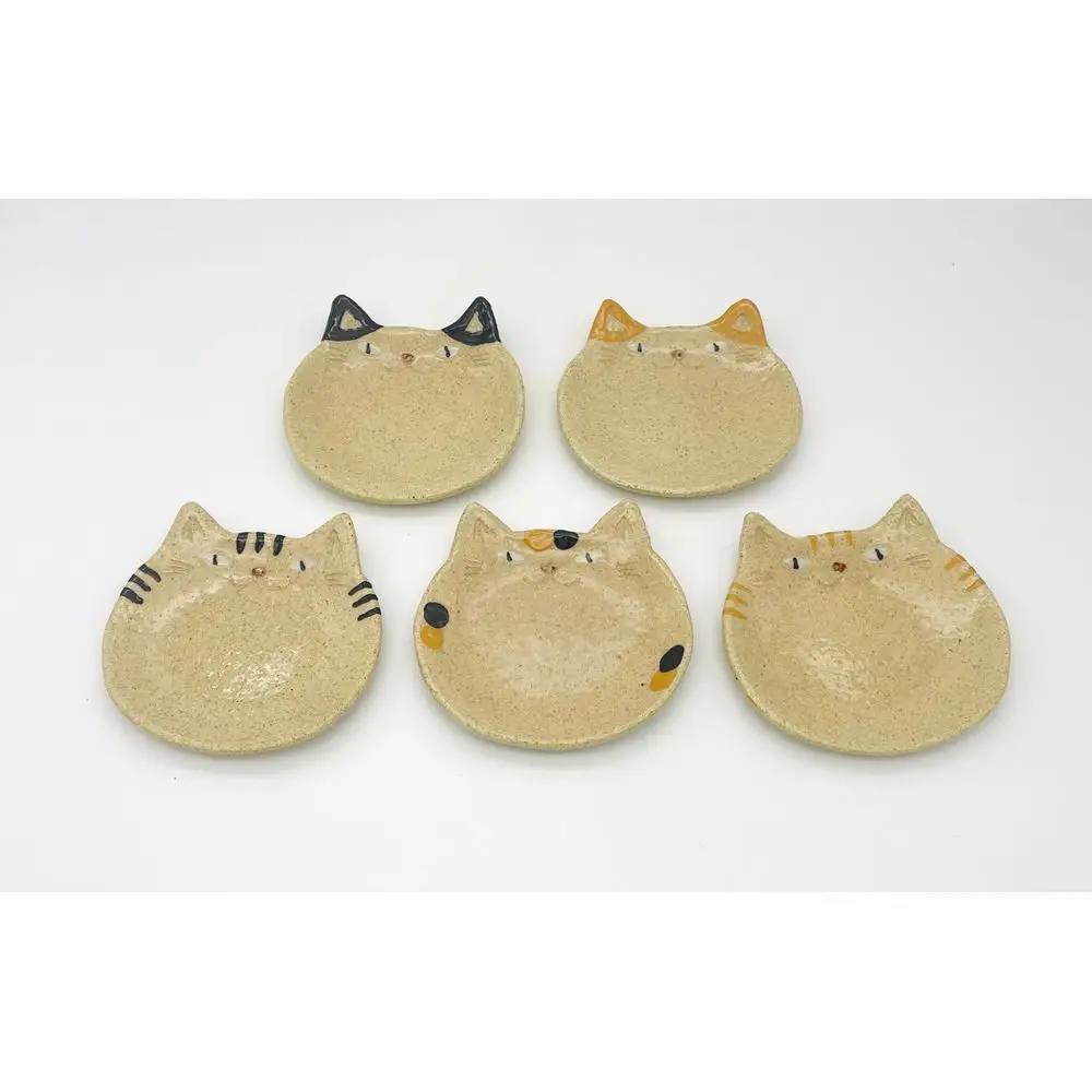 猫皿 スモールレギュラーサイズ 5枚セット【716】_HA0979