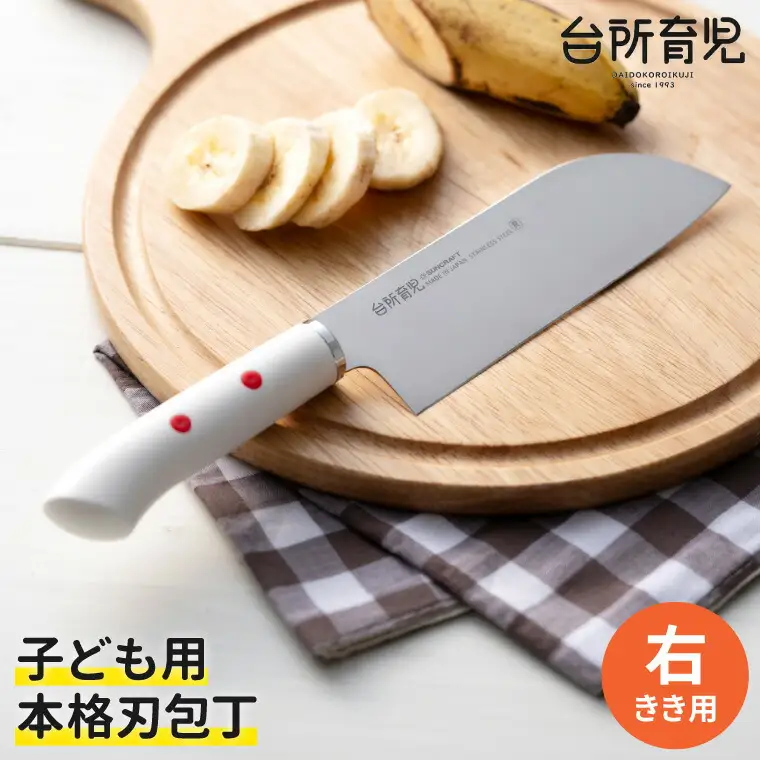 H8-138 子ども用包丁 【右利き】（DI-101） ～台所育児 誕生日プレゼント 進級祝い 入学祝い～