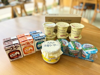（冷蔵） 大内山 お楽しみBOX B ／ 松田商店 ふるさと納税 詰め合わせ 手造り バター ヨーグルト プリン 乳飲料 三重県 大紀町