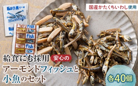 給食使用で安心のアーモンドフィッシュ＆私は小魚でーすのセット F21K-685