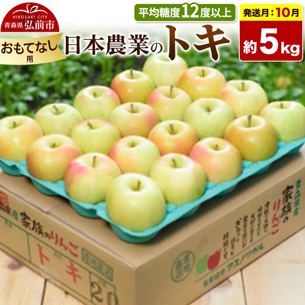 【26年10月発送】りんご トキ【おもてなし用】約5kg 平均糖度12度以上 青森県 弘前市 果物 フルーツ 林檎 リンゴ くだもの