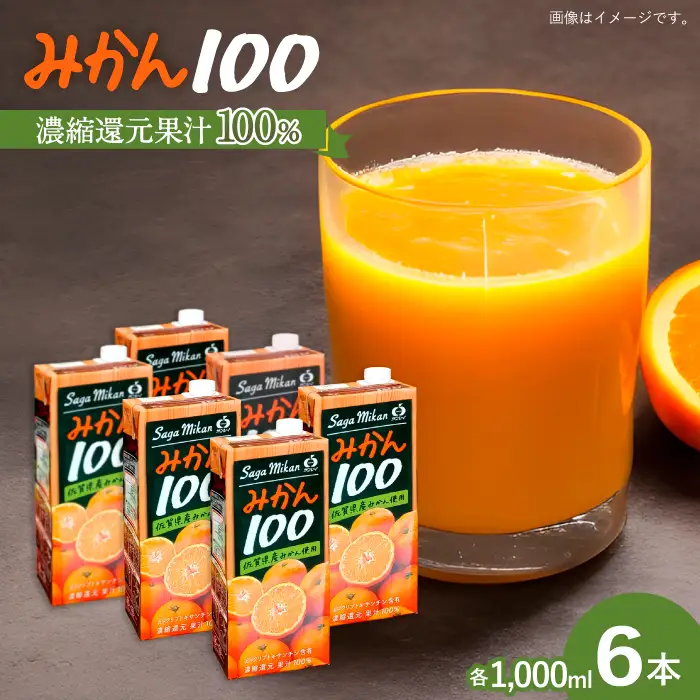 サンレイみかんジュース みかん100 1L×6本 みかんジュース[FCC016]