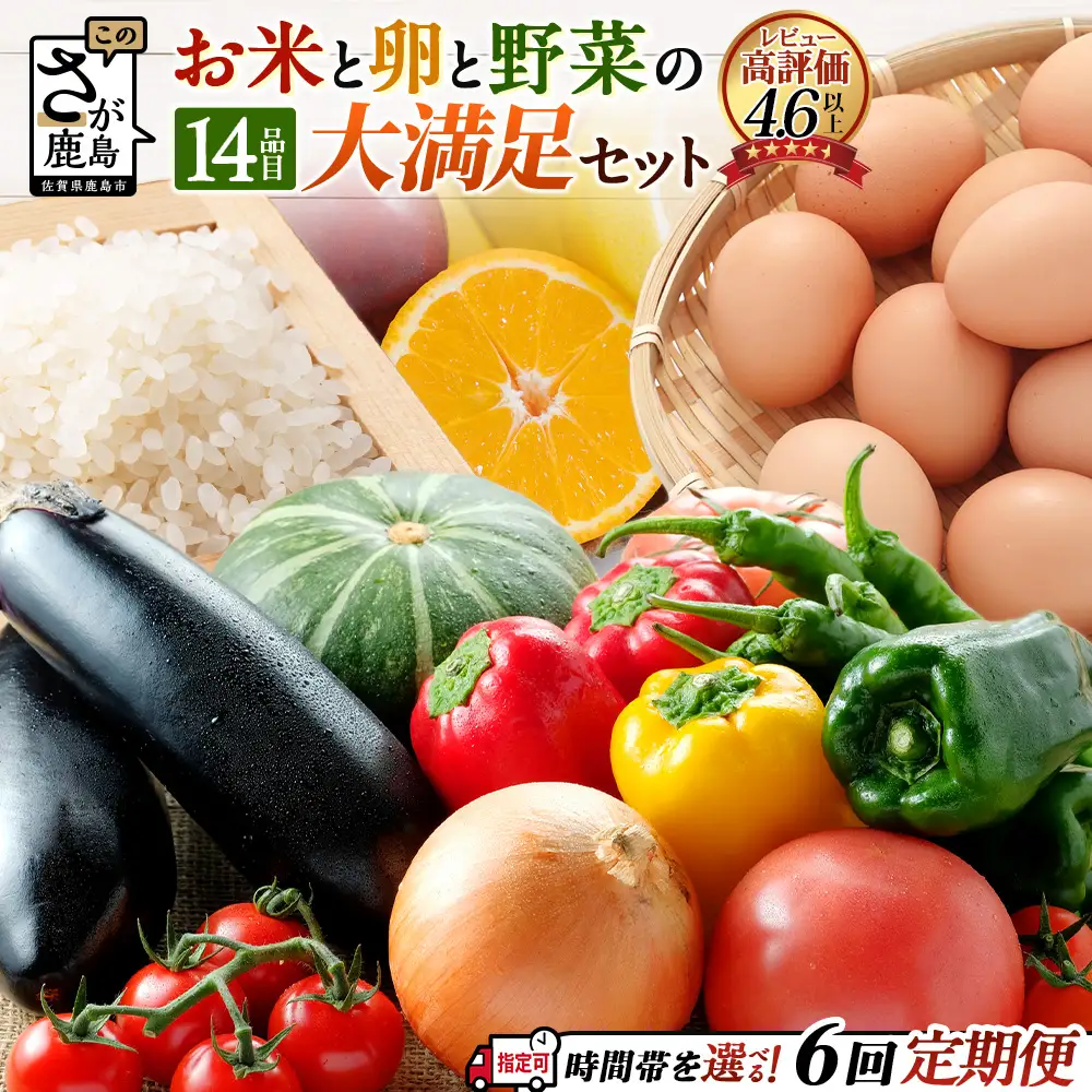   【6ヶ月お届け】肥前の国の農産物大満足定期便 H-10