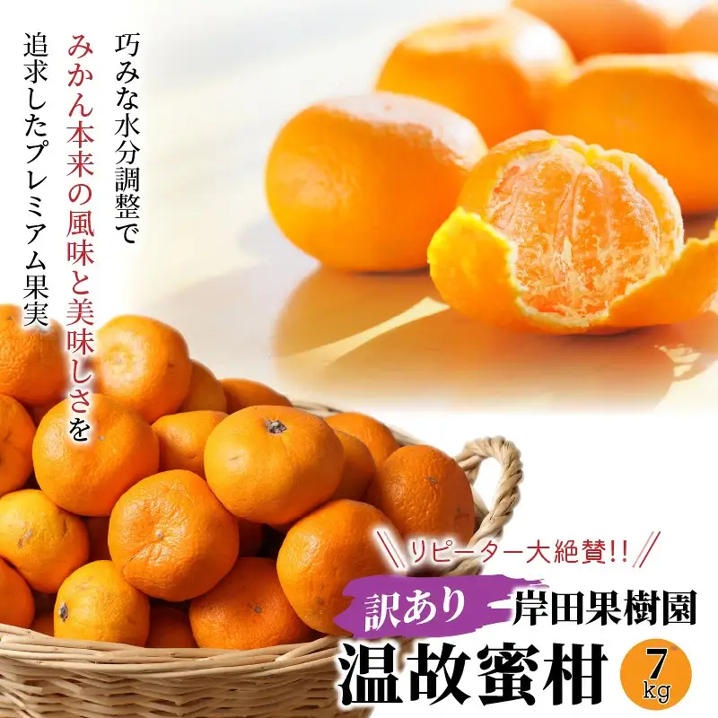 【訳あり】岸田果樹園「温故蜜柑」約7kg_2088R