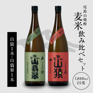 焼酎尾鈴山(山猿1本・山翡翠1本)1800ml_K09_0028_4