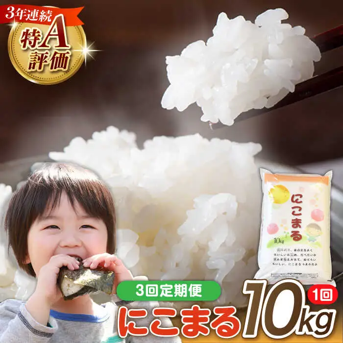 【 3回定期便 】長崎県産 精米 にこまる 10kg 総計 30kg [SDR006] 米