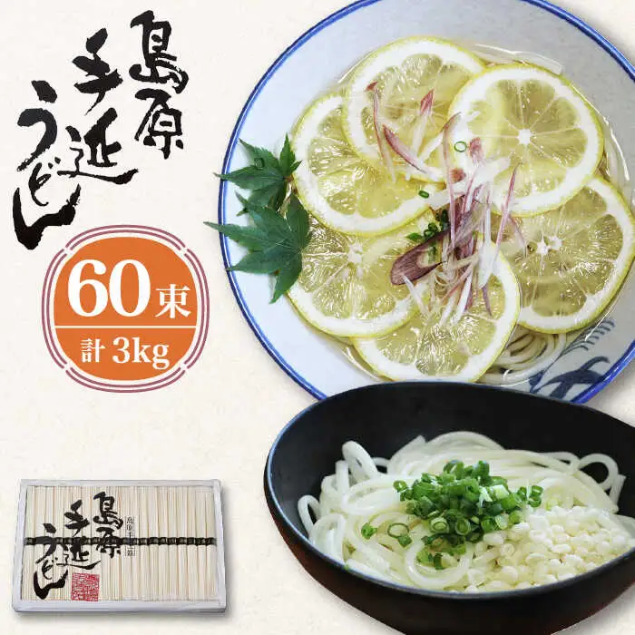 島原 手延べ うどん 3kg/ 南島原市 / 高橋正製麺所 [SCG004]