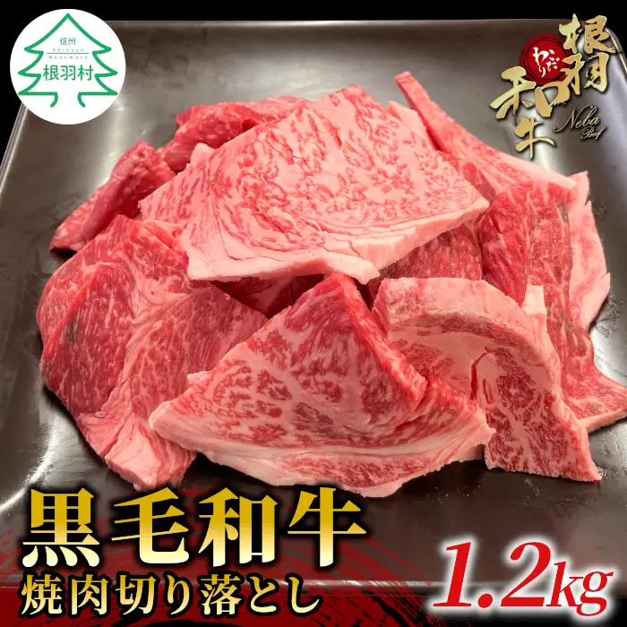 根羽こだわり和牛 焼肉切り落とし 1.2kg ( 600g×2 ) リブロース カタロース 焼肉用 切り落とし