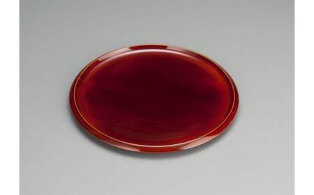 【高島屋選定品】飛騨春慶塗 （手塗漆） 名月盆 お盆 丸盆 春慶 工芸品 うるし 来客 漆器 漆塗 和食器 器 天然木 (株)高島屋 AT017