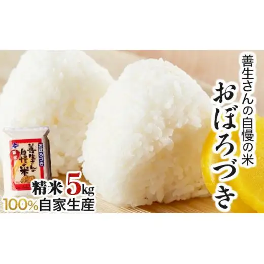 《令和 7 年産》お米 おぼろづき 5kg｜『100%自家生 産精米』善生さんの自慢の米 ※一括発送 北海道 岩見沢市【06121】 