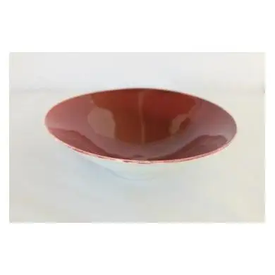 辰砂釉の陶芸作品「鉢」【18112】