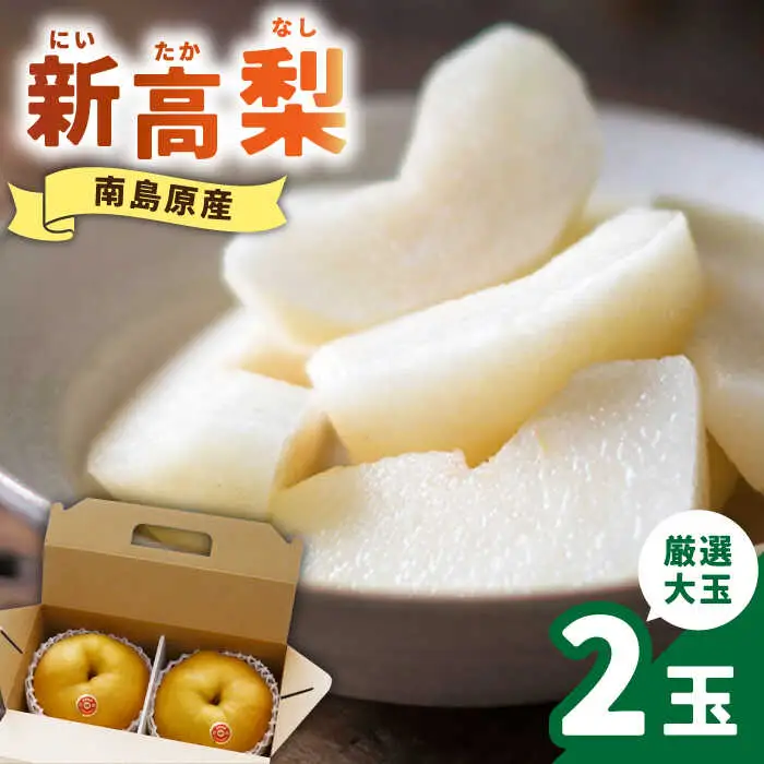 【2026年9月中旬?発送】【シャリッと食感がたまらない！】新高梨 2玉 / 梨 なし 南島原市 / ふるさと企画 [SBA007]