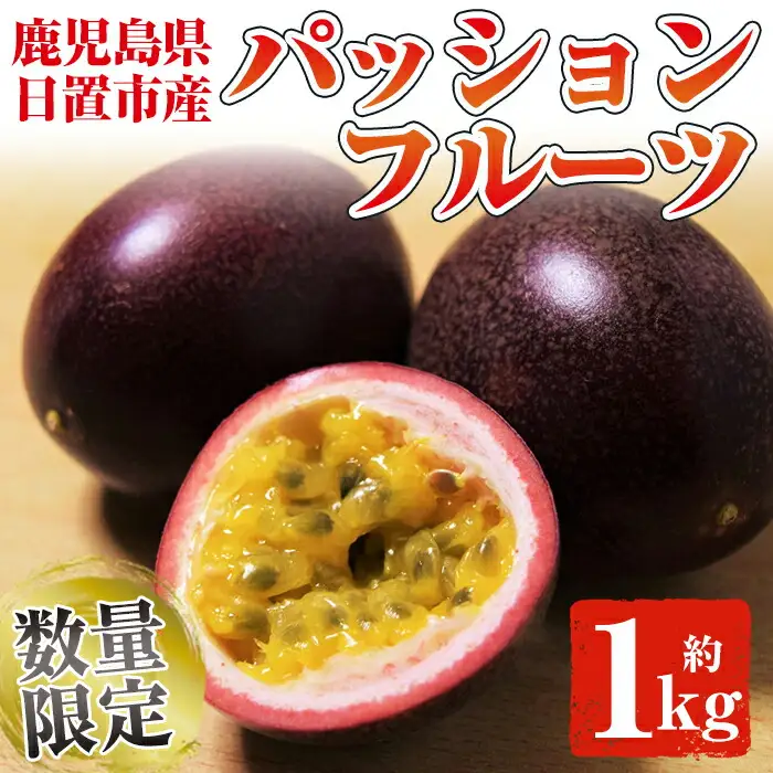 No.503 ＜数量・期間限定＞鹿児島県日置市産！パッションフルーツ(約1kg) 鹿児島 日置市 産地直送 スイーツ デザート 果実 果物 くだもの フルーツ 贈り物 贈答品 栄養満点 酸味 甘味 美容 健康【はまうえ果樹園】