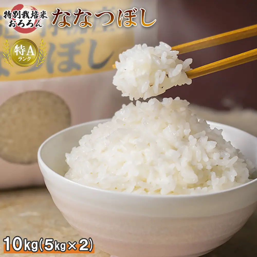 【2025年産】 北海道羽幌産 特別栽培米 ななつぼし10kg （5kg×2セット）【0812402】