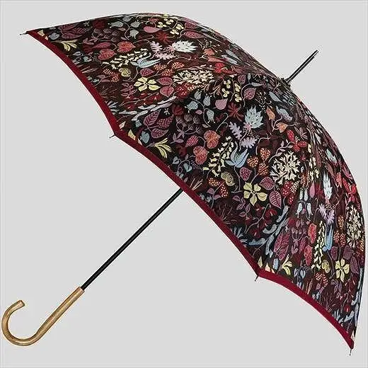 槙田商店 長傘 スティグリンドベリ【HERBARIUM】レッド(ハーバリウム) 晴雨兼用