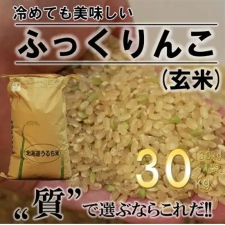 【令和7年産】ふかがわまい「ふっくりんこ玄米」30kg 【1351269】