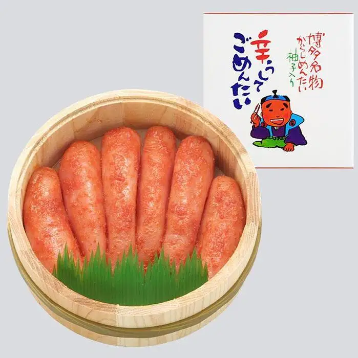 【ギフト用】博多名物 無着色辛子明太子３００ｇ木樽入り